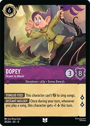 Dopey - Drawn to Music (38/204) - WU - Uncommon