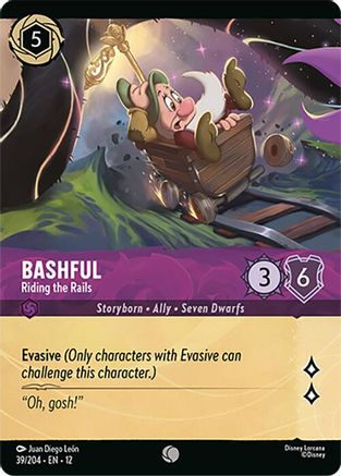 Bashful - Riding the Rails (Foil) (39/204) - WU - Common - Cold Foil