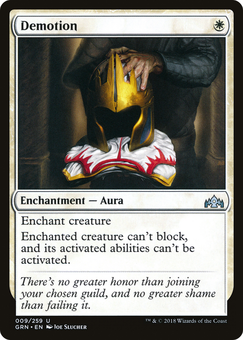 Demotion (GRN-009) - uncommon - Foil