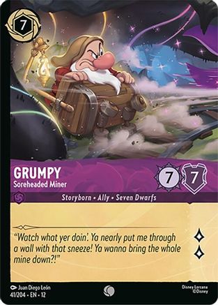 Grumpy - Soreheaded Miner (Foil) FRANÇAIS (41/204) - CI - Commune - Cold Foil