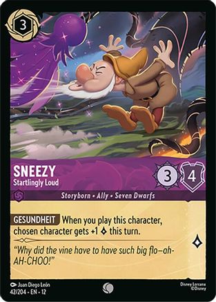 Sneezy - Startlingly Loud (42/204) - WU - Common