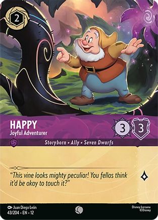 Happy - Joyful Adventurer (Foil) FRANÇAIS (43/204) - CI - Commune - Cold Foil
