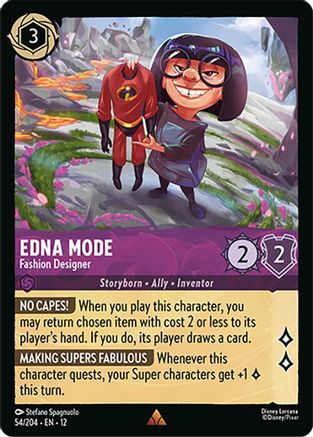 Edna Mode - Fashion Designer FRANÇAIS (54/204) - CI - Rare