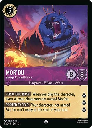 Mor'du - Savage Cursed Prince (57/204) - WU - Super Rare
