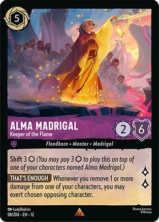 Alma Madrigal - Keeper of the Flame (58/204) - WU - Rare