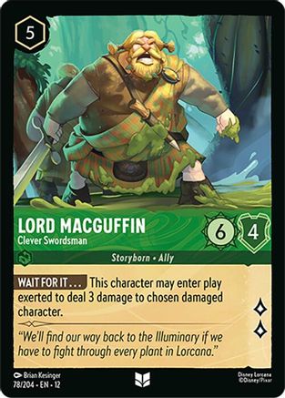 Lord MacGuffin - Clever Swordsman (78/204) - WU - Uncommon