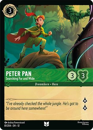 Peter Pan - Searching Far and Wide (Foil) (81/204) - WU - Uncommon - Cold Foil