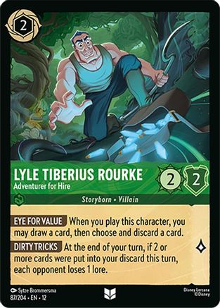 Lyle Tiberius Rourke - Adventurer for Hire (87/204) - WU - Uncommon