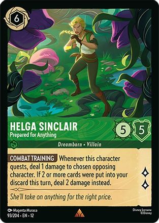 Helga Sinclair - Prepared for Anything (93/204) - WU - Rare