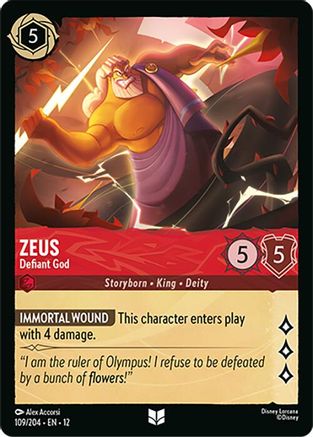 Zeus - Defiant God FRANÇAIS (109/204) - CI - Inhabituelle