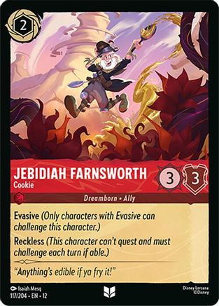 Jebidiah Farnsworth - Cookie FRANÇAIS (117/204) - CI - Inhabituelle - Cold Foil