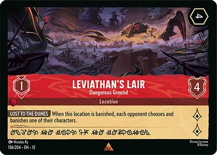 Leviathan's Lair - Dangerous Ground (136/204) - WU - Rare