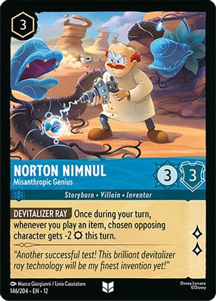 Norton Nimnul - Misanthropic Genius (146/204) - WU - Uncommon - Cold Foil
