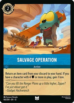 Salvage Operation (165/204) - WU - Uncommon - Cold Foil