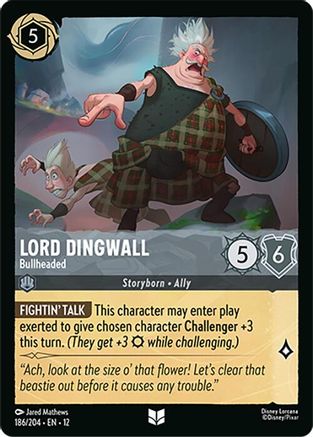 Lord Dingwall - Bullheaded (186/204) - WU - Uncommon - Cold Foil