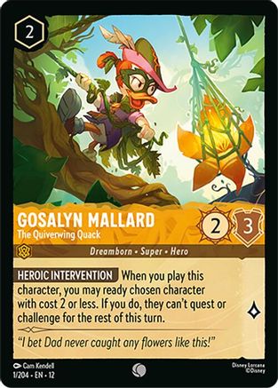 Gosalyn Mallard - The Quiverwing Quack (1/204) - WU - Common