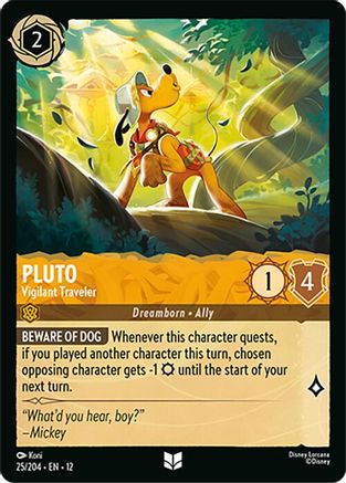 Pluto - Vigilant Traveler (25/204) - WU - Uncommon