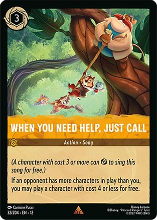 When You Need Help, Just Call (32/204) - WU - Rare - Cold Foil