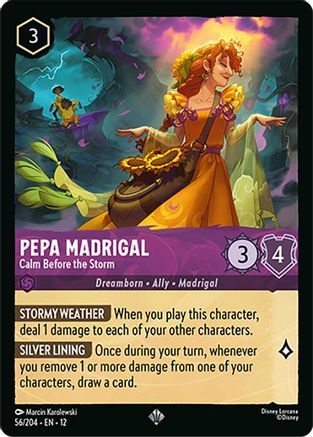 Pepa Madrigal - Calm Before the Storm (56/204) - WU - Super Rare - Cold Foil