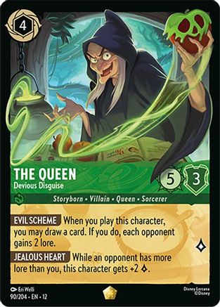 The Queen - Devious Disguise FRANÇAIS (90/204) - CI - Légendaire - Cold Foil
