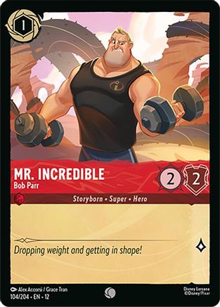 Mr. Incredible - Bob Parr (104/204) - WU - Common - Cold Foil