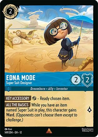 Edna Mode - Super Suit Designer (149/204) - WU - Rare