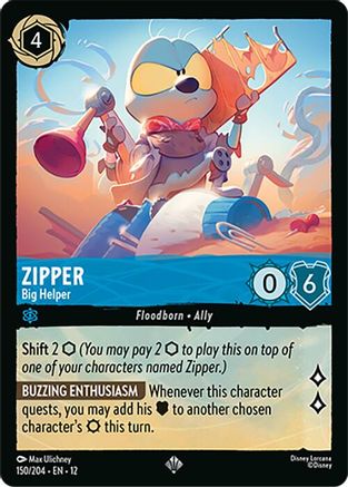 Zipper - Big Helper (150/204) - WU - Super Rare