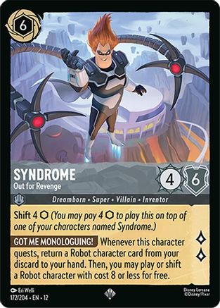 Syndrome - Out for Revenge FRANÇAIS (172/204) - CI - Très Rare - Cold Foil