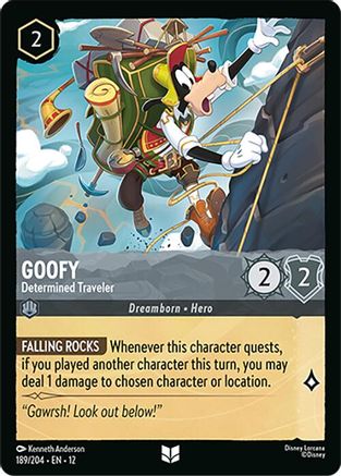 Goofy - Determined Traveler FRANÇAIS (189/204) - CI - Inhabituelle - Cold Foil