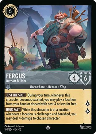 Fergus - Outpost Builder (194/204) - WU - Super Rare - Cold Foil