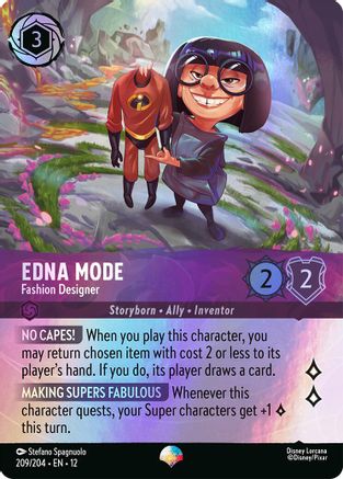Edna Mode - Fashion Designer (Epic) (209/204) - WU - Epic - Holofoil