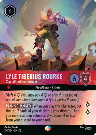 Lyle Tiberius Rourke - Crystallized Commander (Epic) (214/204) - WU - Epic - Holofoil