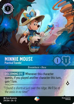 Minnie Mouse - Practical Traveler (Epic) FRANÇAIS (219/204) - CI - Épique - Holofoil