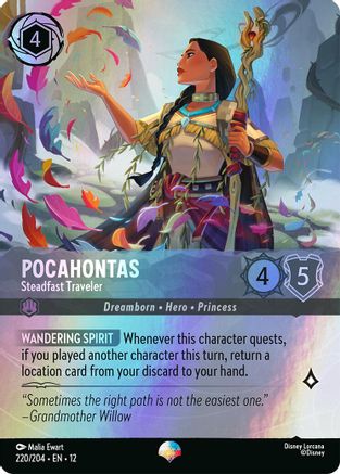 Pocahontas - Steadfast Traveler (Epic) FRANÇAIS (220/204) - CI - Épique - Holofoil