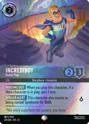 Incrediboy - Buddy Pine (Epic) FRANÇAIS (221/204) - CI - Épique - Holofoil