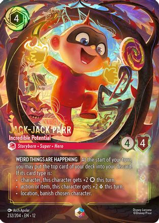 Jack-Jack Parr - Incredible Potential (Enchanted) (232/204) - WU - Enchanted - Holofoil