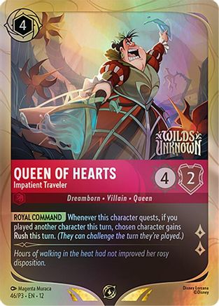 Queen of Hearts - Impatient Traveler (46) - DLPC - Promo - Holofoil