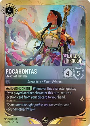 Pocahontas - Steadfast Traveler (48) - DLPC - Promo - Holofoil
