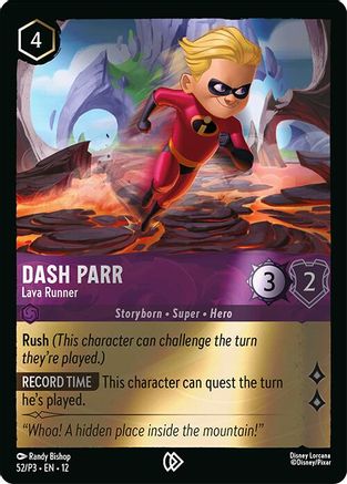 Dash Parr - Lava Runner (52) - DLPC - Promo - Cold Foil