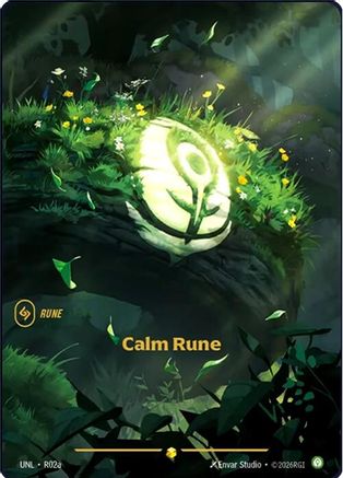 Calm Rune (Alternate Art) (R02a) - UNL - Showcase - Foil