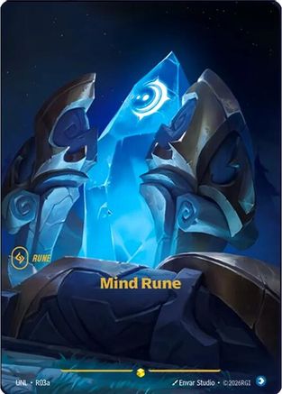 Mind Rune (Alternate Art) (R03a) - UNL - Showcase - Foil