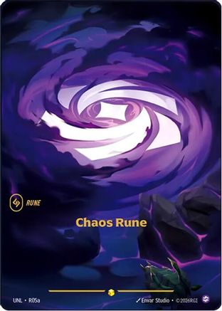 Chaos Rune (Alternate Art) (R05a) - UNL - Showcase - Foil