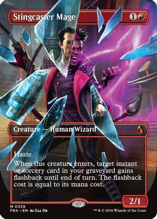 Stingcaster Mage (Borderless) (0329) (FRA-329) - mythic