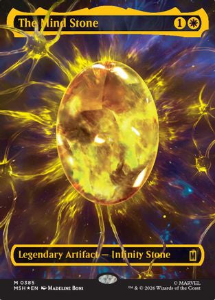 The Mind Stone (Borderless) (Cosmic Foil) (MSH-385) - mythic - Foil