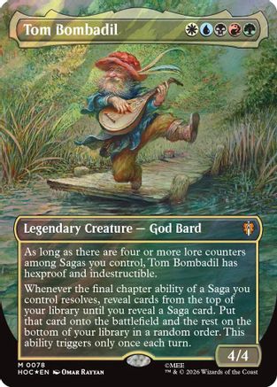 Tom Bombadil (Borderless) (Surge Foil) (HOC-078) - mythic - Foil