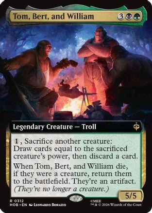 Tom, Bert, and William (Extended Art) (HOB-312) - rare - Foil
