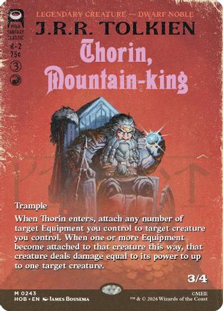 Thorin, Mountain-king (Borderless) (HOB-243) - mythic