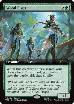Wood Elves (Extended Art) (PRM-004) - promo - Foil
