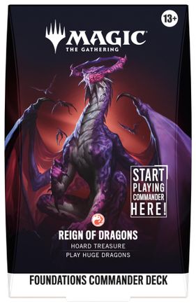 Foundations: Commander Deck - Reign of Dragons (anglais)