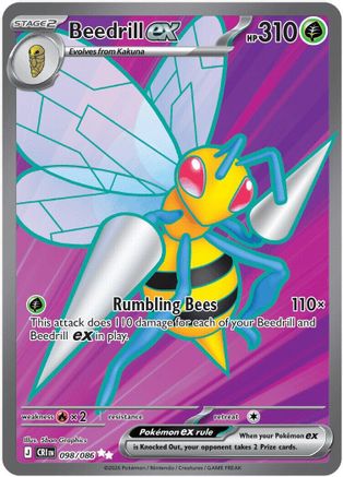 Beedrill ex (098/086) - MCR - Ultra Rare - Holofoil